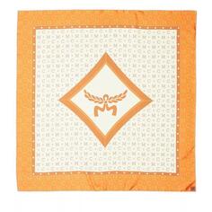 Шарф mcm col logo silk scarf 90x90 Mcm, оранжевый
