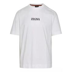 Футболка cotton t-shirt Zegna, белый