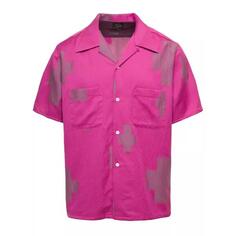 Футболка bowling shirt with all-over cactus print in fuchsi Needles, розовый
