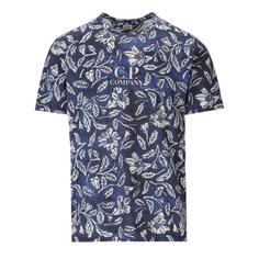 Футболка floral t-shirt Cp Company, синий