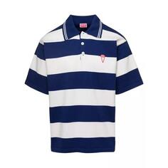 Футболка and blue oversize striped polo t-shirt in co Kenzo, белый