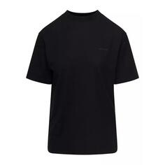 Футболка crewneck t-shirt with tonal logo and diag pr Off-White, черный