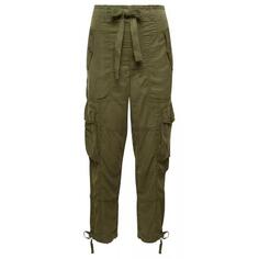 Брюки cargo tapered pants with drawstring in lyoce Polo Ralph Lauren, зеленый