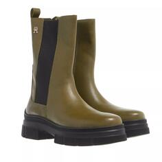 Ботинки essential leather chelsea boot putting Tommy Hilfiger, зеленый