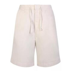 Шорты light beige cotton shorts Officine Generale, мультиколор