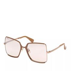 Солнцезащитные очки weho shiny light bronze Max Mara, коричневый
