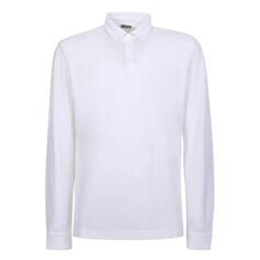 Футболка long-sleeved polo shirt Zanone, белый