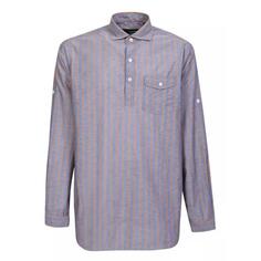 Футболка vertical stripe pattern shirt Lardini, синий