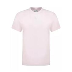 Футболка ac straight t-shirt - cotton - powder Courrèges, розовый Courreges