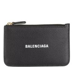 Кошелек coin wallet leather black Balenciaga, черный
