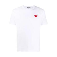 Футболка t-shirt mit play-herz Comme des Garçons, белый