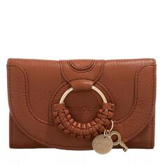 Кошелек hana wallet leather See By Chloé, коричневый
