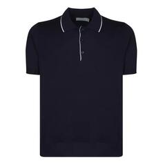 Футболка cotton polo shirt Canali, черный