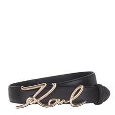 Ремень k/signature belt black Karl Lagerfeld, черный
