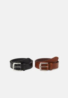 Ремень LEATHER 2 PACK Pier One, цвет cognac/black