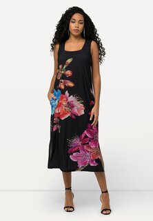 Платье из джерси FLORAL Ulla Popken, цвет black