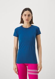 Спортивная футболка MOMENTUM SEAMLESS TEE Athleta, цвет dark lapis blue