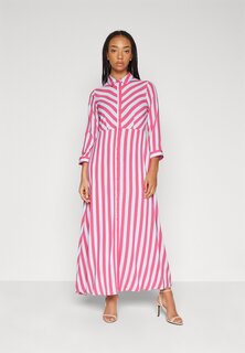 Платье макси YASSAVANNA LONG SHIRT DRESS, цвет pink/blue Y.A.S