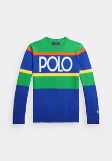 Вязаный свитер LOGO Polo Ralph Lauren, цвет sapphire star combo