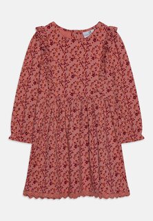 Платье из джерси FLOWER PRINT DRESS WITH SWEET DETAILS happy girls, цвет rosewood