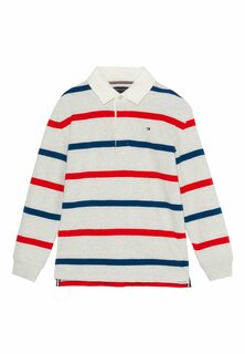 Рубашка-поло RUGBY STRIPE Tommy Hilfiger, цвет light grey heather base rwb stripes