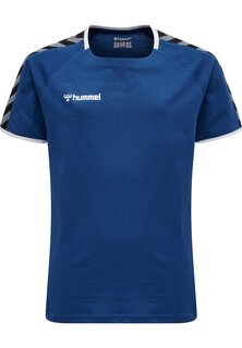 Футболка с принтом HMLAUTHENTIC KIDS TRAINING TEE Hummel, цвет true blue