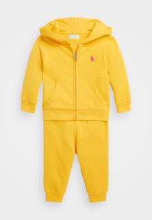Спортивные штаны BABY HOOD PANT SET Polo Ralph Lauren, цвет chrome yellow/bright pink