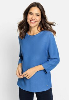 Вязаный свитер MIT RUNDHALSAUSSSCHNITT Olsen, цвет blau