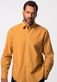 Рубашка EN LIN MÉLANGÉ MANCHES LONGUES ET COL KENT COUPE MODERN FIT JP1880, цвет curry