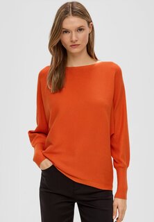 Вязаный свитер MIT MUSTERSTRUKTUR s.Oliver BLACK LABEL, цвет orange