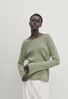 Вязаный свитер Massimo Dutti, цвет light green