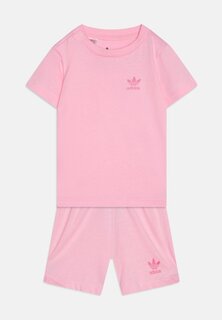 Футболка базовая TEE INFANT UNISEX SET adidas Originals, цвет true pink