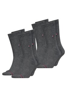 Спортивные носки 4PACK Tommy Hilfiger, цвет anthracite melange