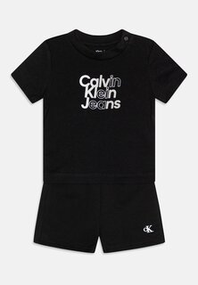 Шорты BABY GRADIENT LOGO UNISEX SET Calvin Klein Jeans, цвет black