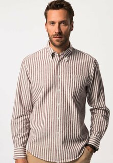 Рубашка MIX-STREIFEN LANGARM BUTTONDOWN-KRAGEN MODERN FIT JP1880, цвет nougatbraun