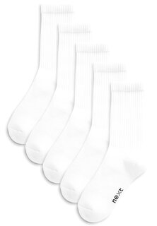 Носки 5 PACK RICH CUSHIONED FOOTBED Next, цвет white