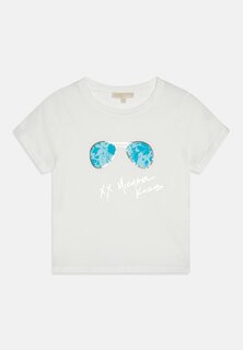 Футболка с принтом SHORT SLEEVES TEE Michael Kors Kids, цвет off-white