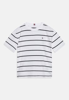 Футболка с принтом STRIPE TEE Tommy Hilfiger, цвет white/blue