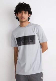 Футболка с принтом TEE BOSS, цвет light/pastel grey