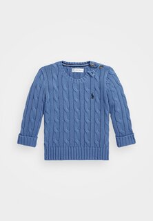 Вязаный свитер BABY CABLE Polo Ralph Lauren, цвет new england blue