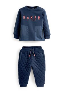 Толстовка QUILTED AND JOGGER SET Baker by Ted Baker, цвет navy