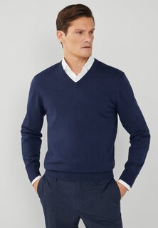 Вязаный свитер V NECK Hackett London, цвет navy
