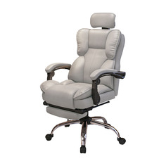 Игровое кресло Yipinhui P508, сталь, воздушный стержень, подставка для ног, светло-серый