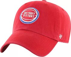 &apos;47 Red Detroit Pistons Clean Up Регулируемая кепка 47