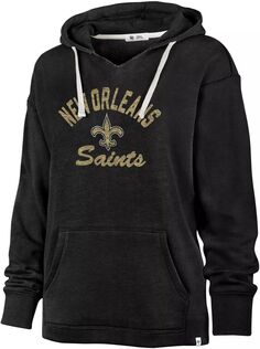 Женская черная худи с запахом New Orleans Saints &apos;47 New Orleans Saints 47