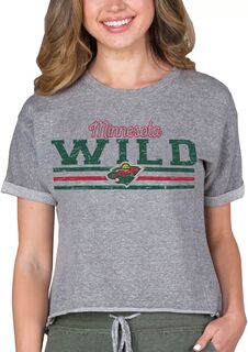 Женская серая футболка Concepts Sport Minnesota Wild Mainstream