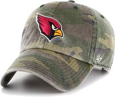 Мужская регулируемая шапка Arizona Cardinals с камуфляжным принтом &apos;47 Reign Clean Up 47