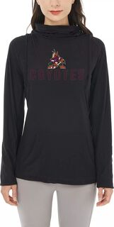 Женский флагманский черный пуловер с капюшоном Concepts Sport Arizona Coyotes