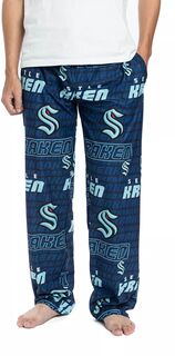 Мужские темно-синие вязаные пижамные брюки Concepts Sport Seattle Kraken Gauge