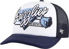 Темно-синяя регулируемая кепка дальнобойщика &apos;47 для взрослых Memphis Grizzlies 47